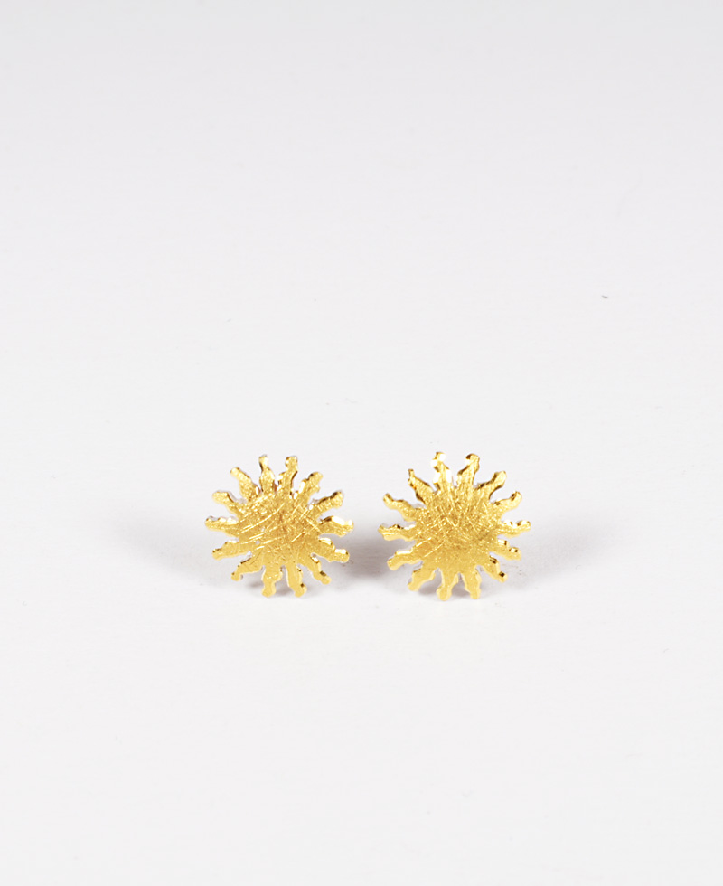 Görlitzer Sonne Ohrstecker Gold