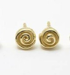 Rosen Ohrstecker in Gold – Bild 3