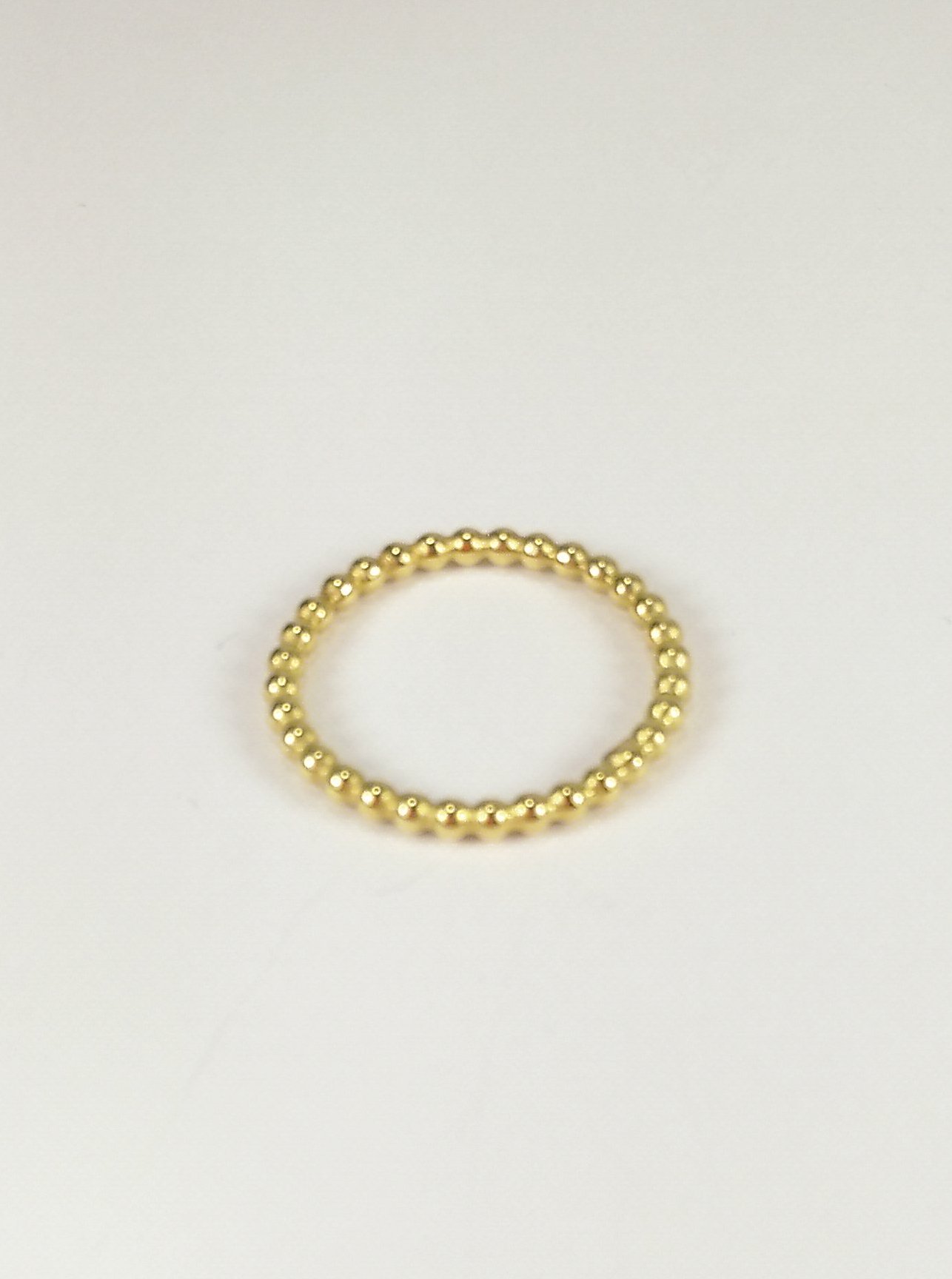 Kügelchen Ring aus Gelbgold