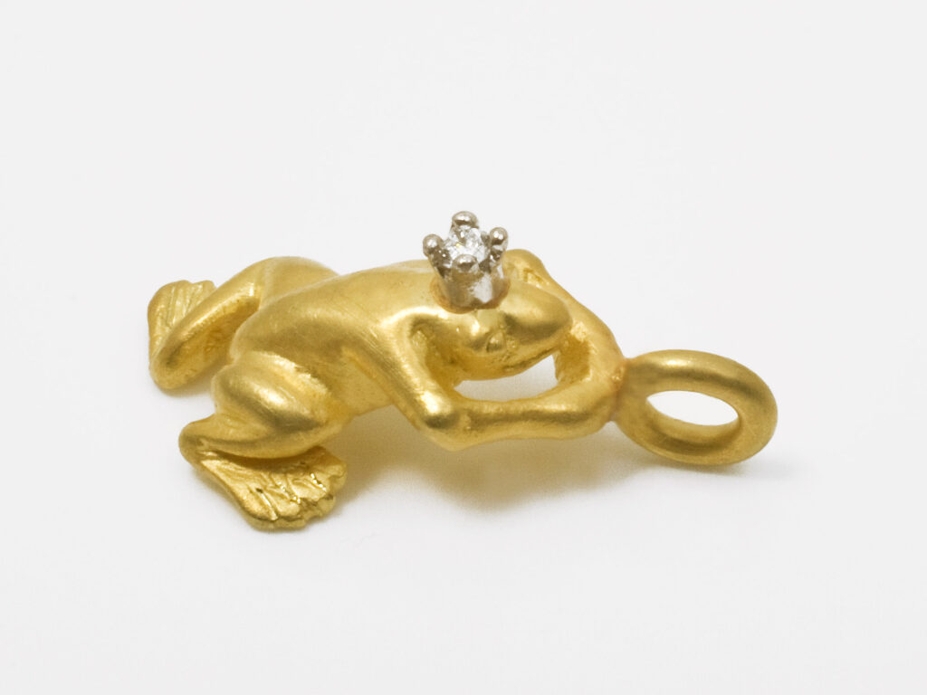 Fröschchen Gold als Anhänger