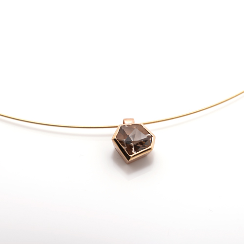 Collier 21century Rosegold mit rotem Rutilquarz – Bild 3