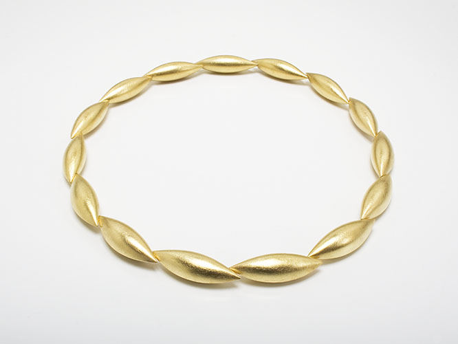 Kokonkollier aus Gold 750