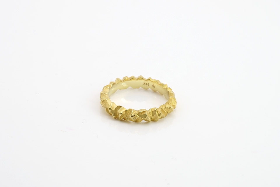the rock Ring Gold schmal – Bild 2