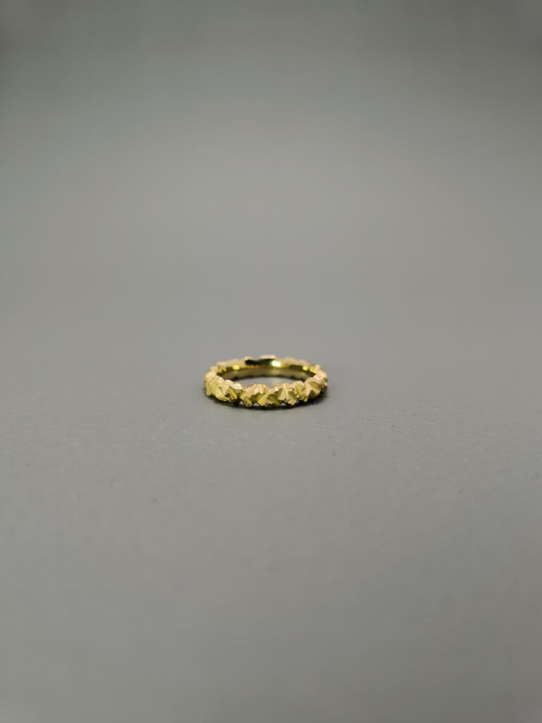 the rock Ring Gold schmal