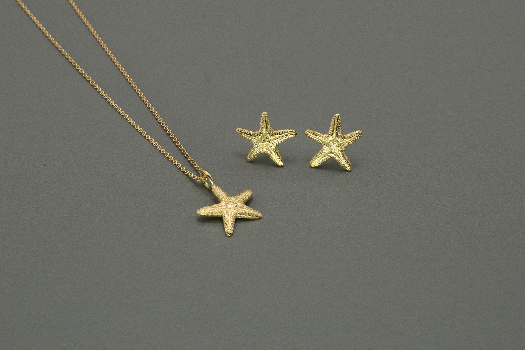 Ohrstecker Seestern Gold – Bild 4