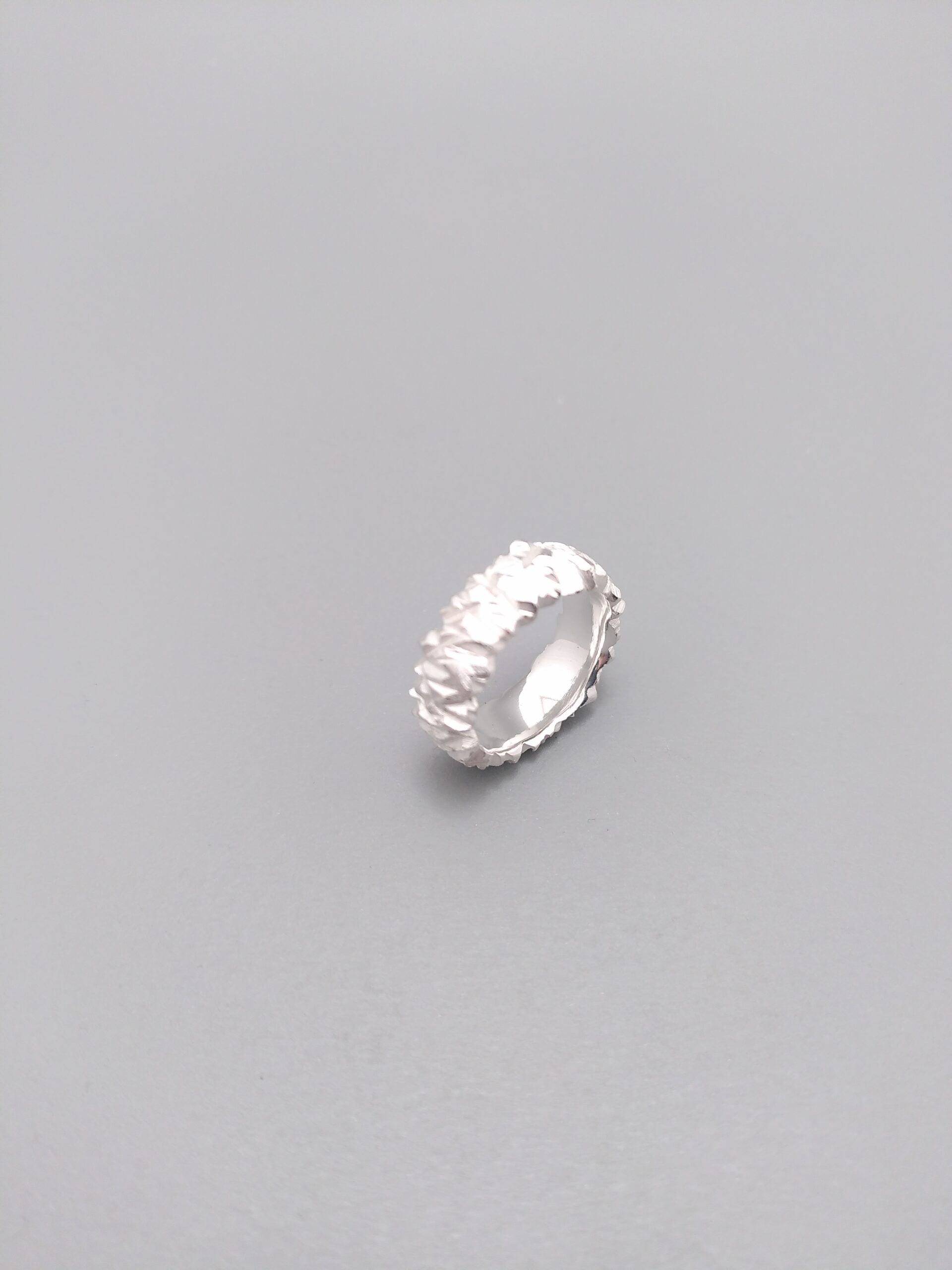 the rock Ring Silber breit – Bild 4