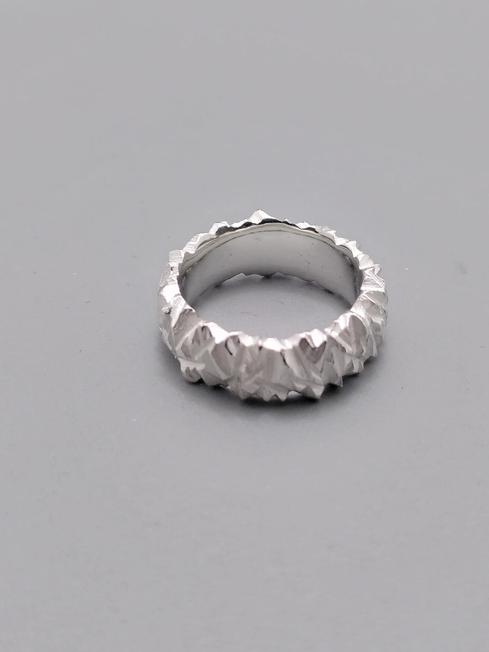 the rock Ring Silber breit