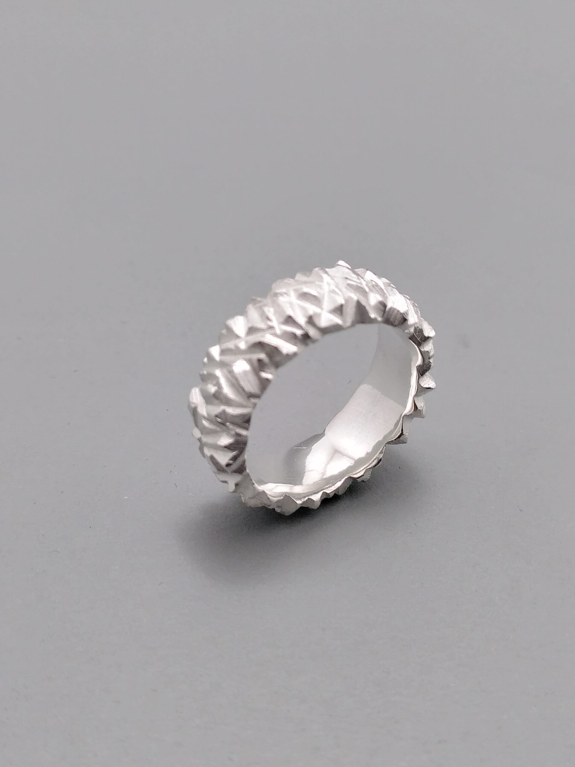 the rock Ring Silber breit – Bild 2
